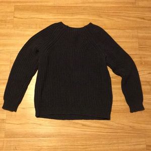J crew cotton navy sweater